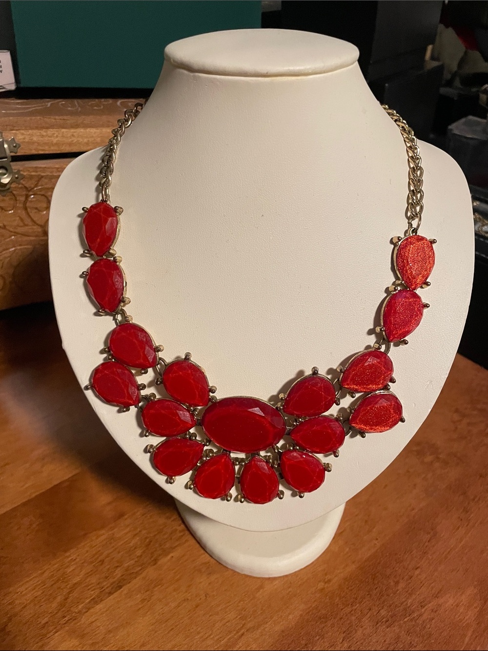 Red Statement Necklace ❤️💋
